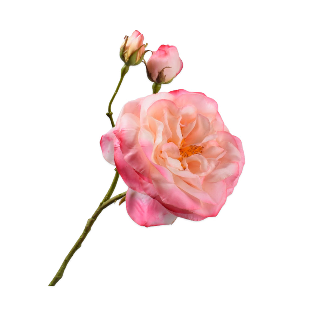 lichtroze roos van silkka - zijden bloemen