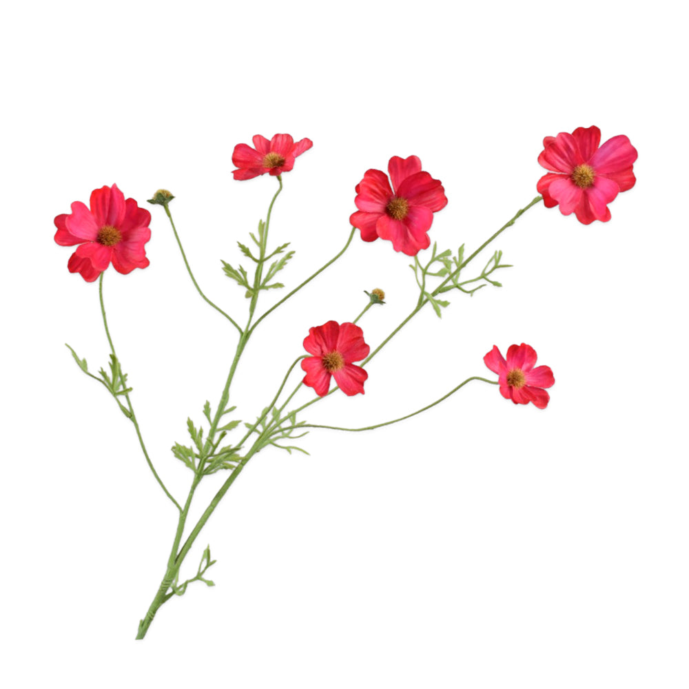 roze cosmos tak van silkka - zijden bloemen