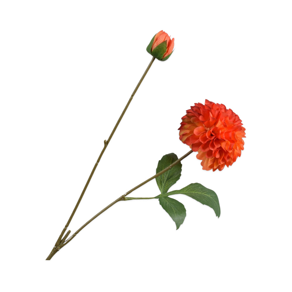 Zijden Bloemen - Silk-Ka - Dahlia Fel Oranje