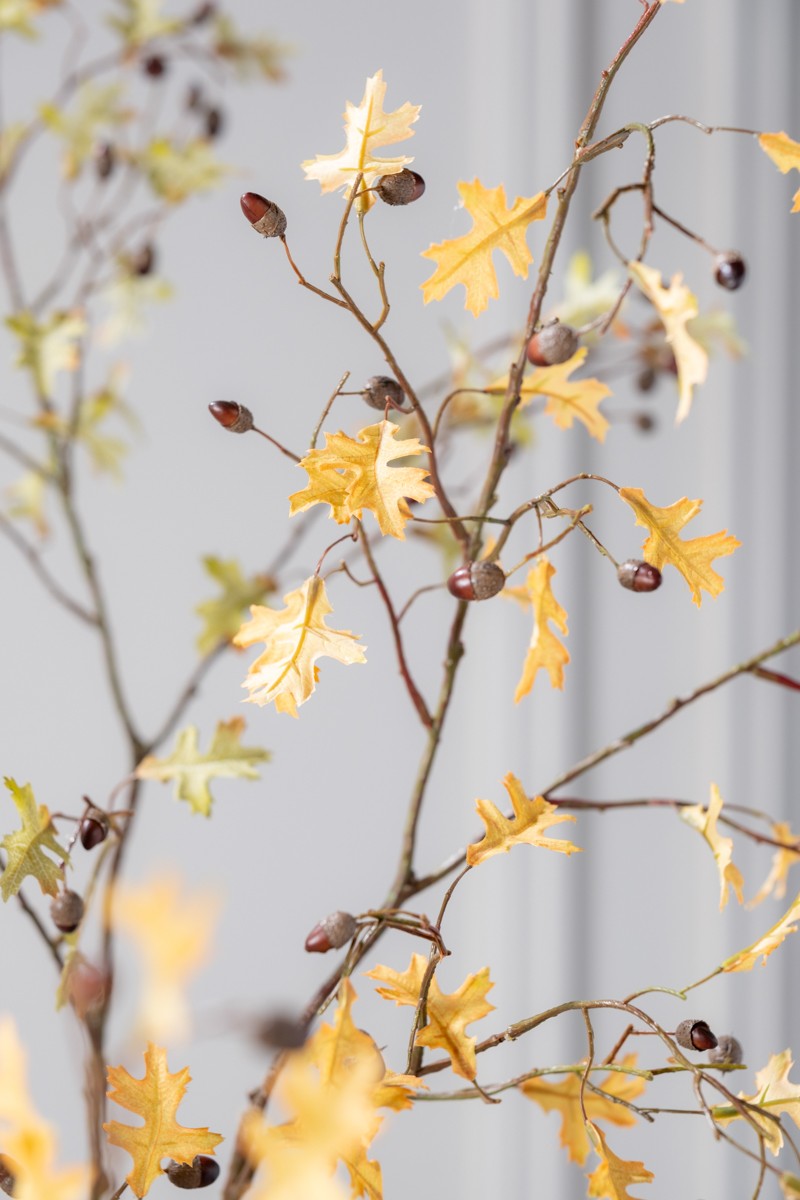 Zijden Bloemen - Silk-Ka - Eiken Tak Geel