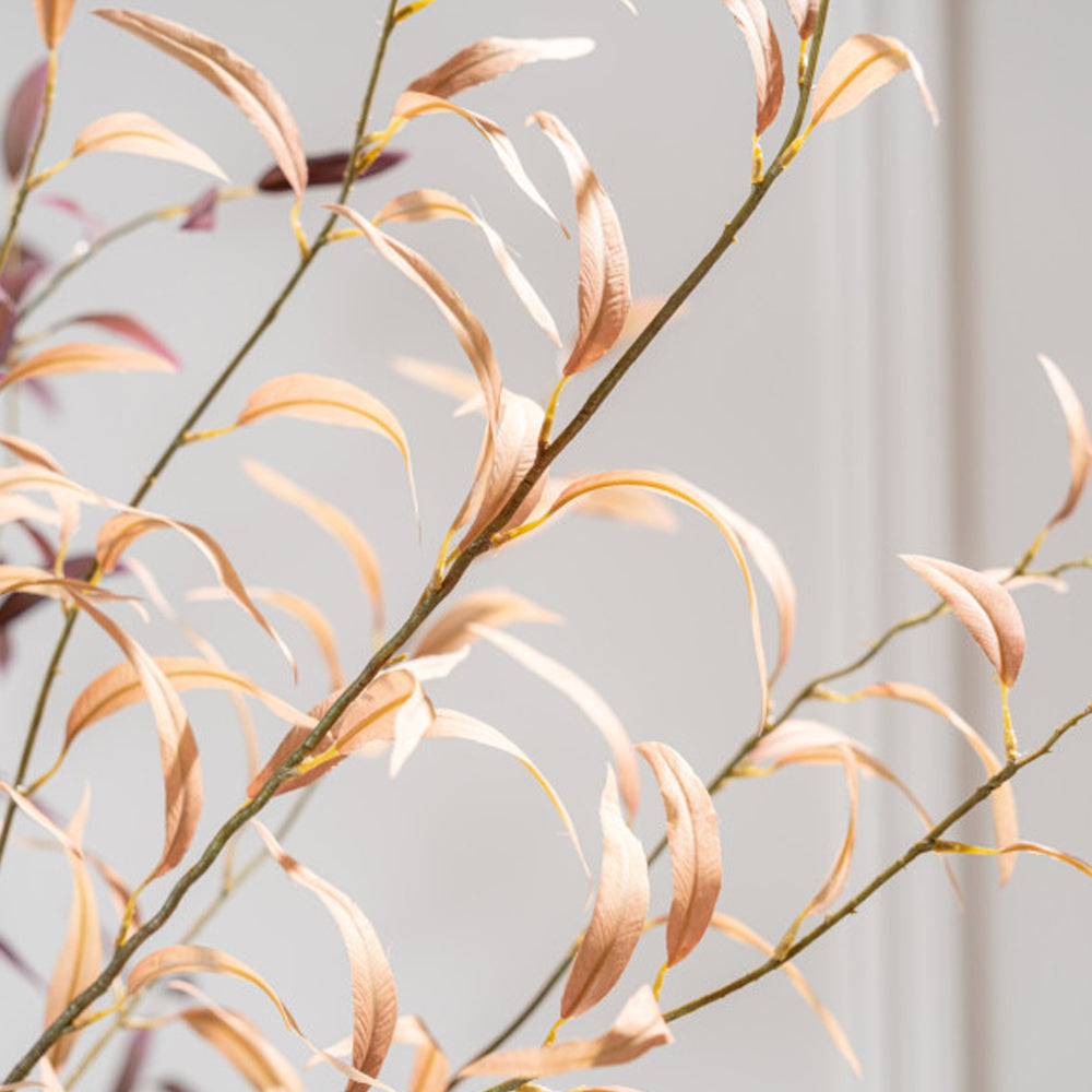Zijden Bloemen - Silk-ka - Eucalyptus Tak Lichtbruin
