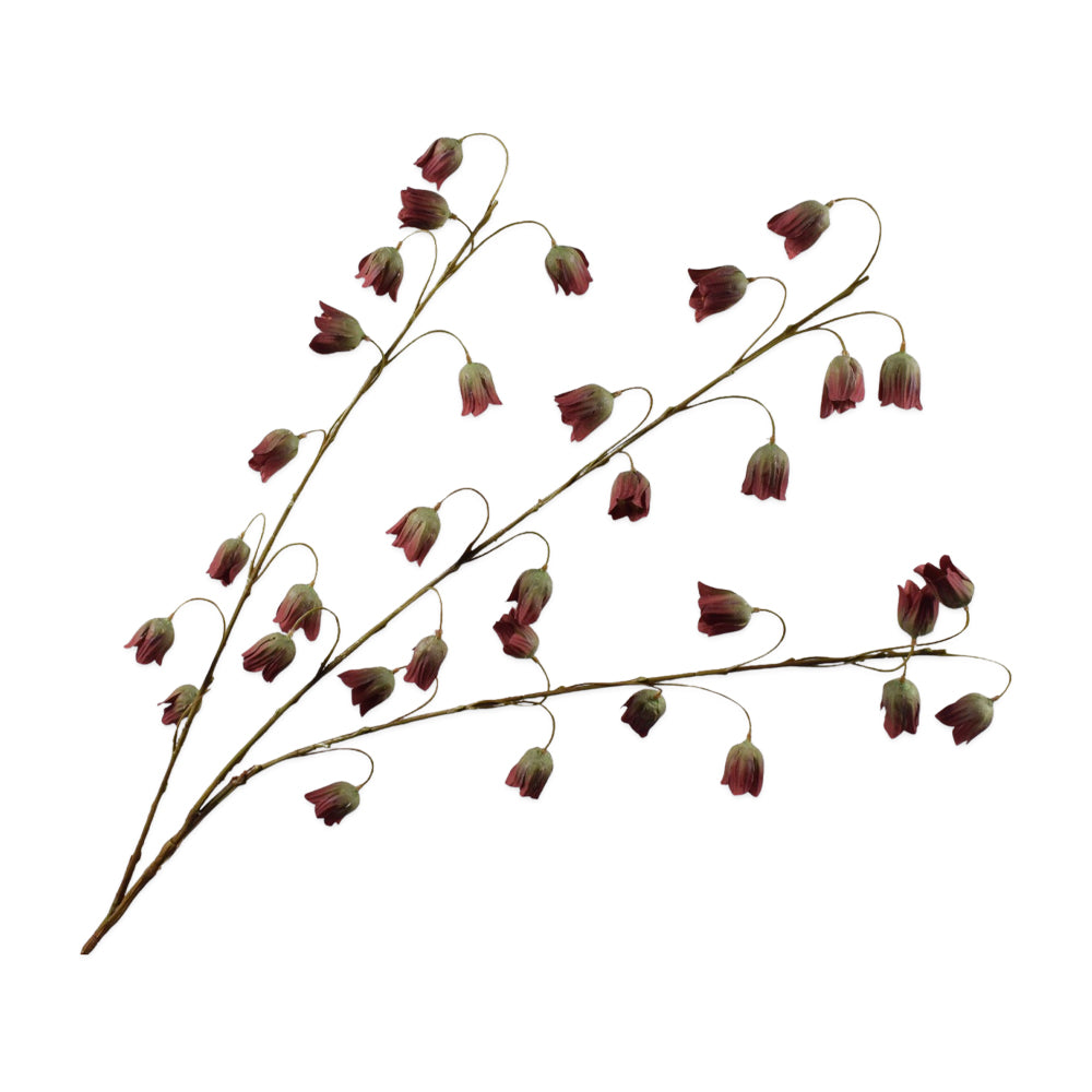 Zijden Bloemen - Silk-Ka - Fritillaria Tak Rood / Groen