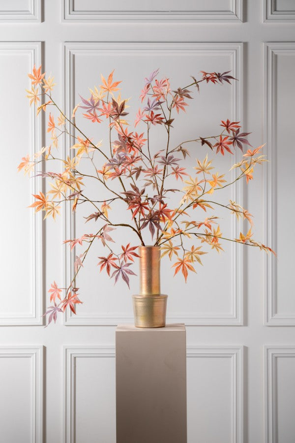 Zijden Bloemen - Silk-Ka - Herfstblad Peach