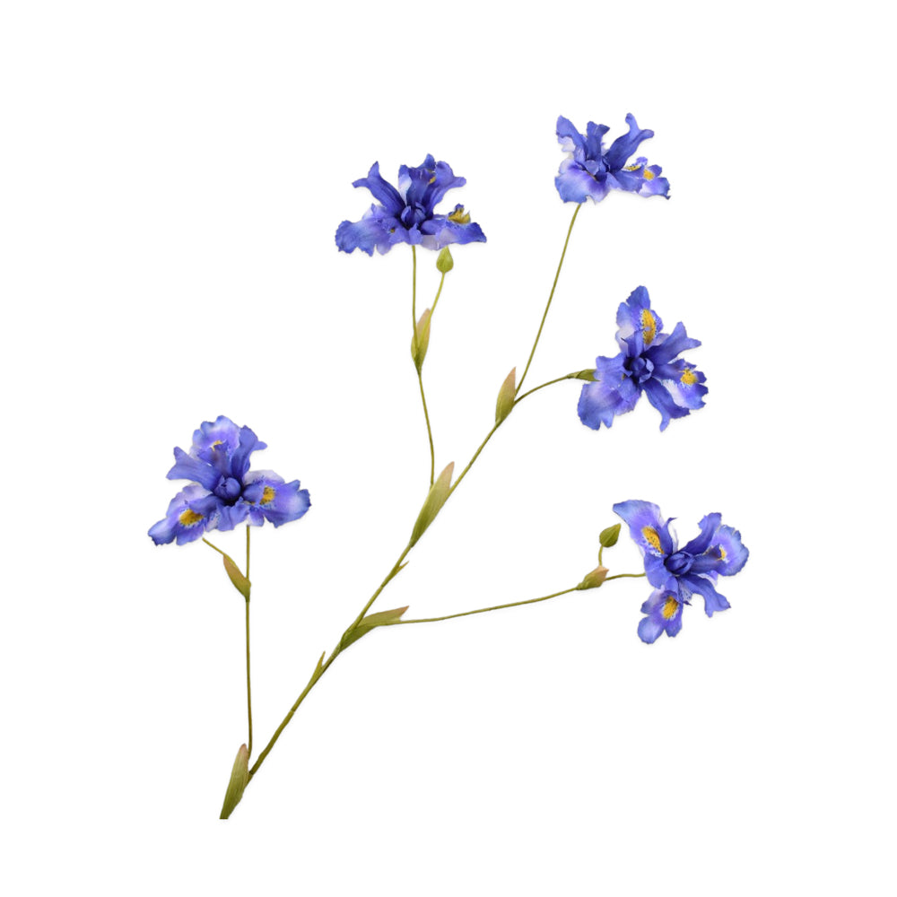 blauwe iris tak van silkka - zijden bloemen