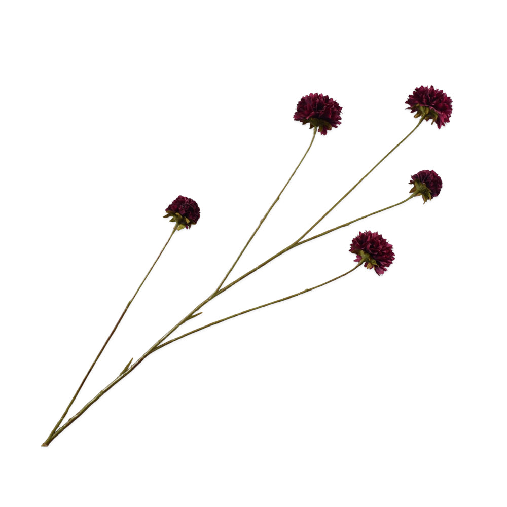 Zijden Bloemen - Silk-Ka - Korenbloem Tak Bordeaux