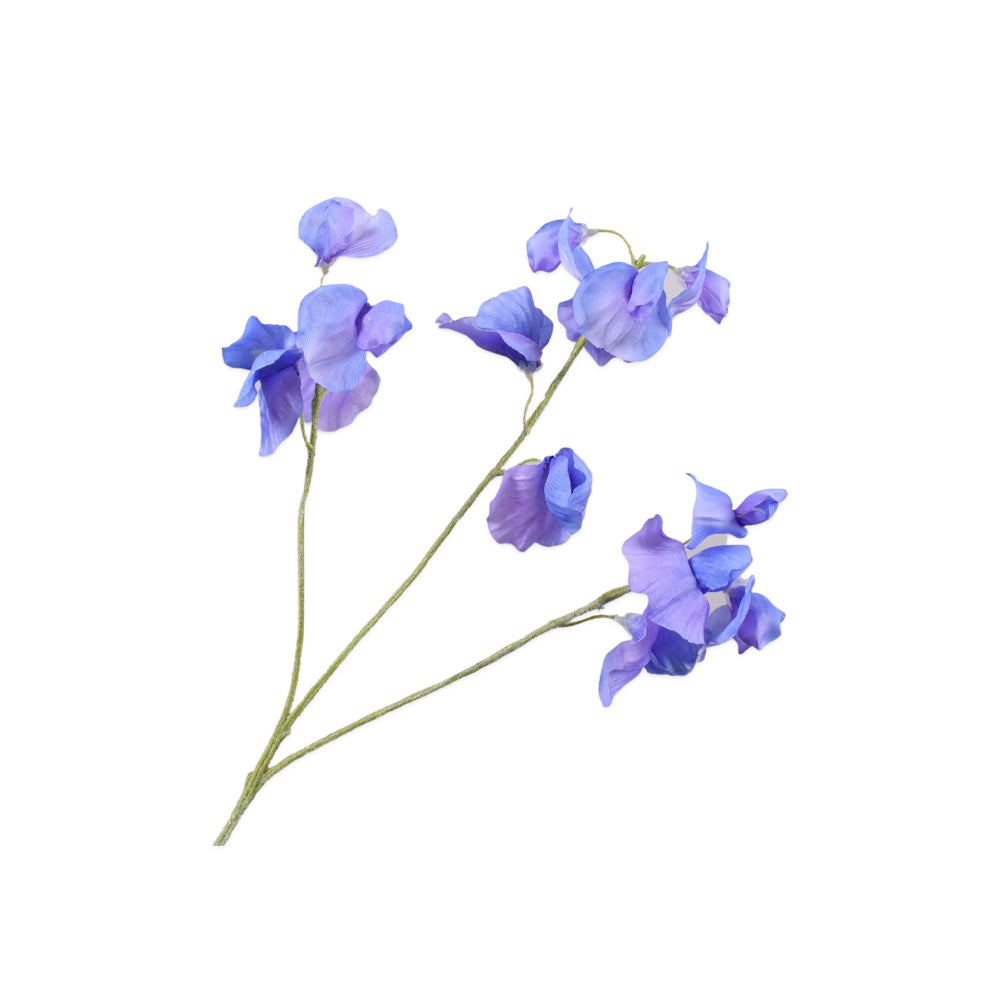blauwe lathyrus tak - zijden bloemen