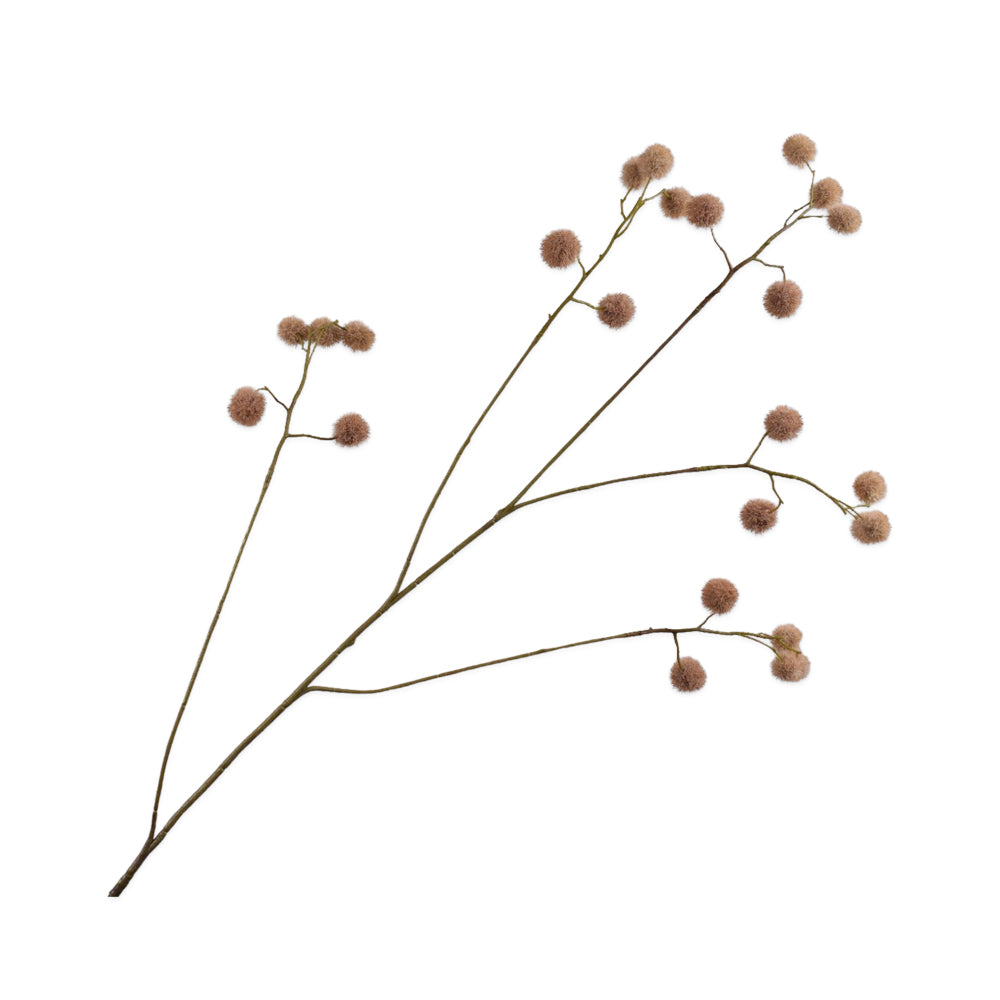 Zijden Bloemen - Silk-Ka - Mimosa Tak Mauve / Beige