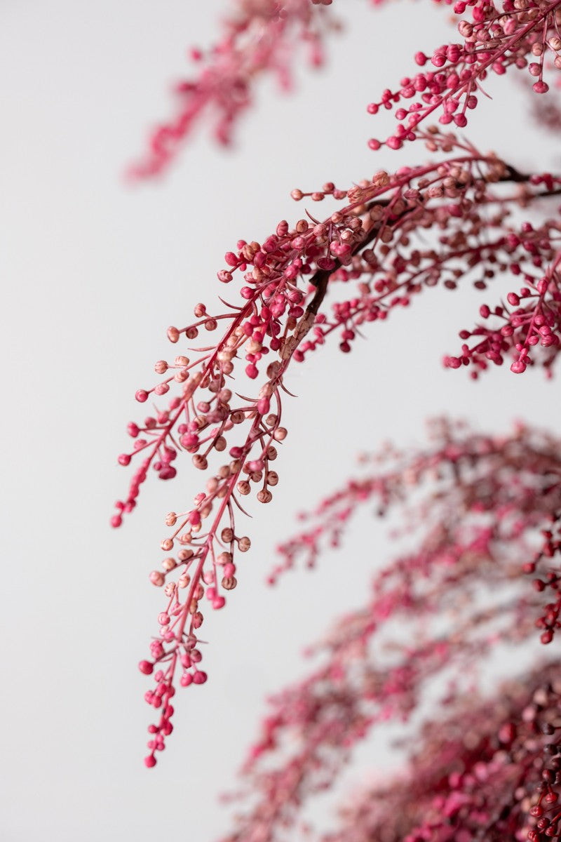 Zijden Bloemen - Silk-ka - Mini Bessen Tak Mauve