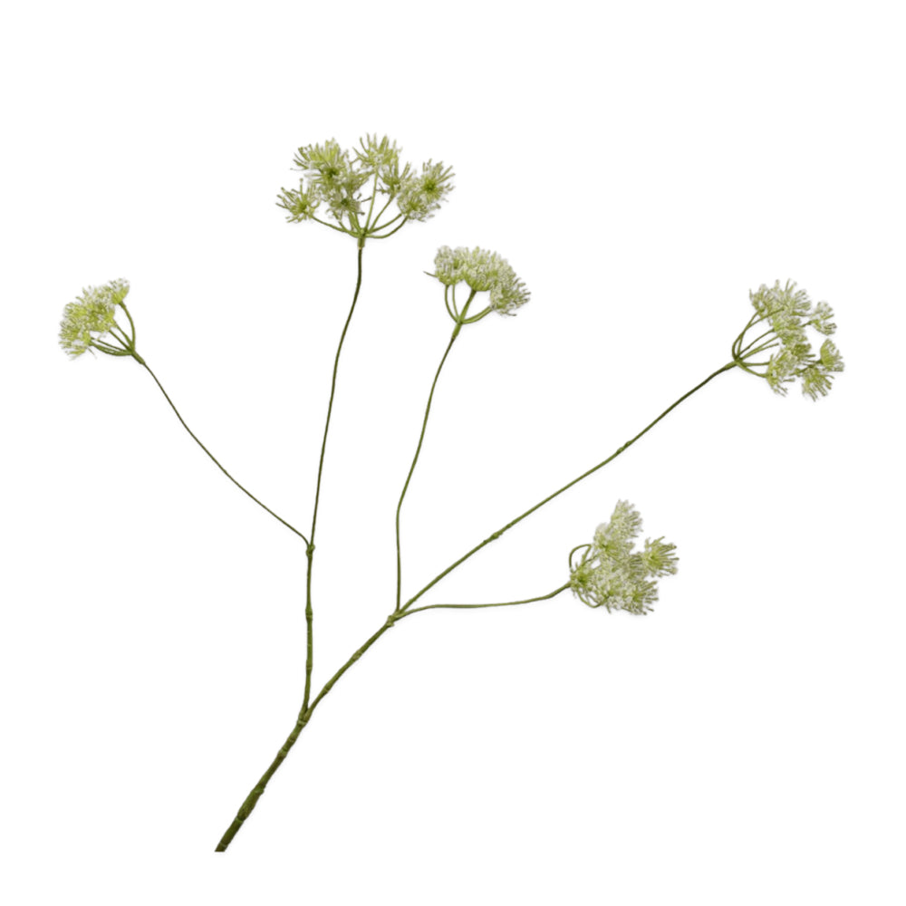 Zijden Bloemen - Silk-ka - Mini Dille Tak Wit