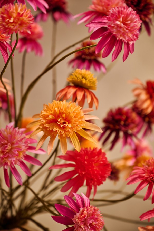 Zijden Bloemen - Silk-Ka - Rudbeckia Tak Paars