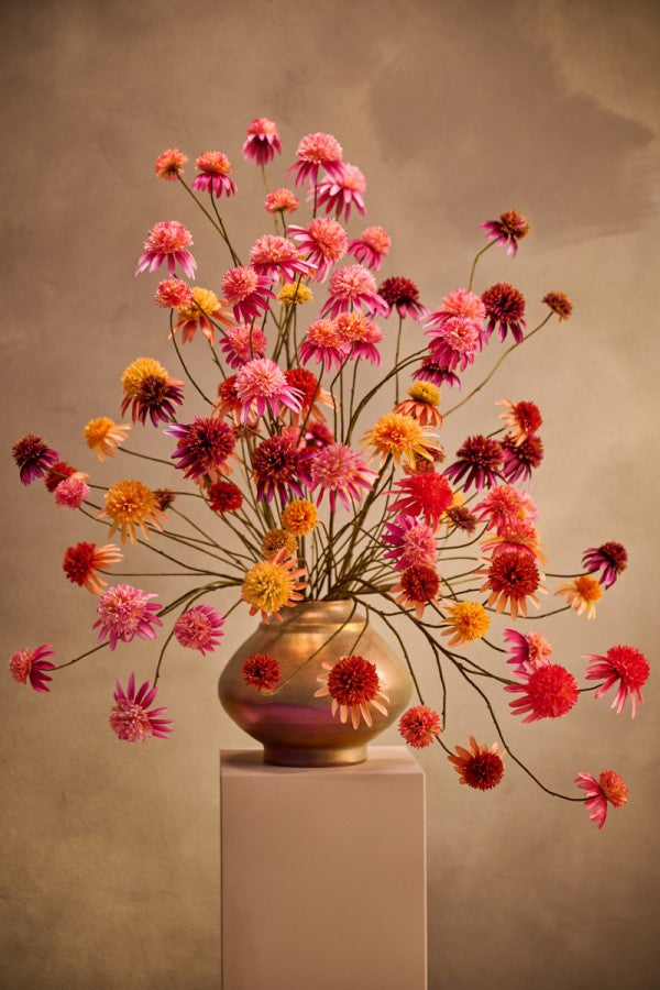 Zijden Bloemen - Silk-Ka - Rudbeckia Tak Zalm Oranje