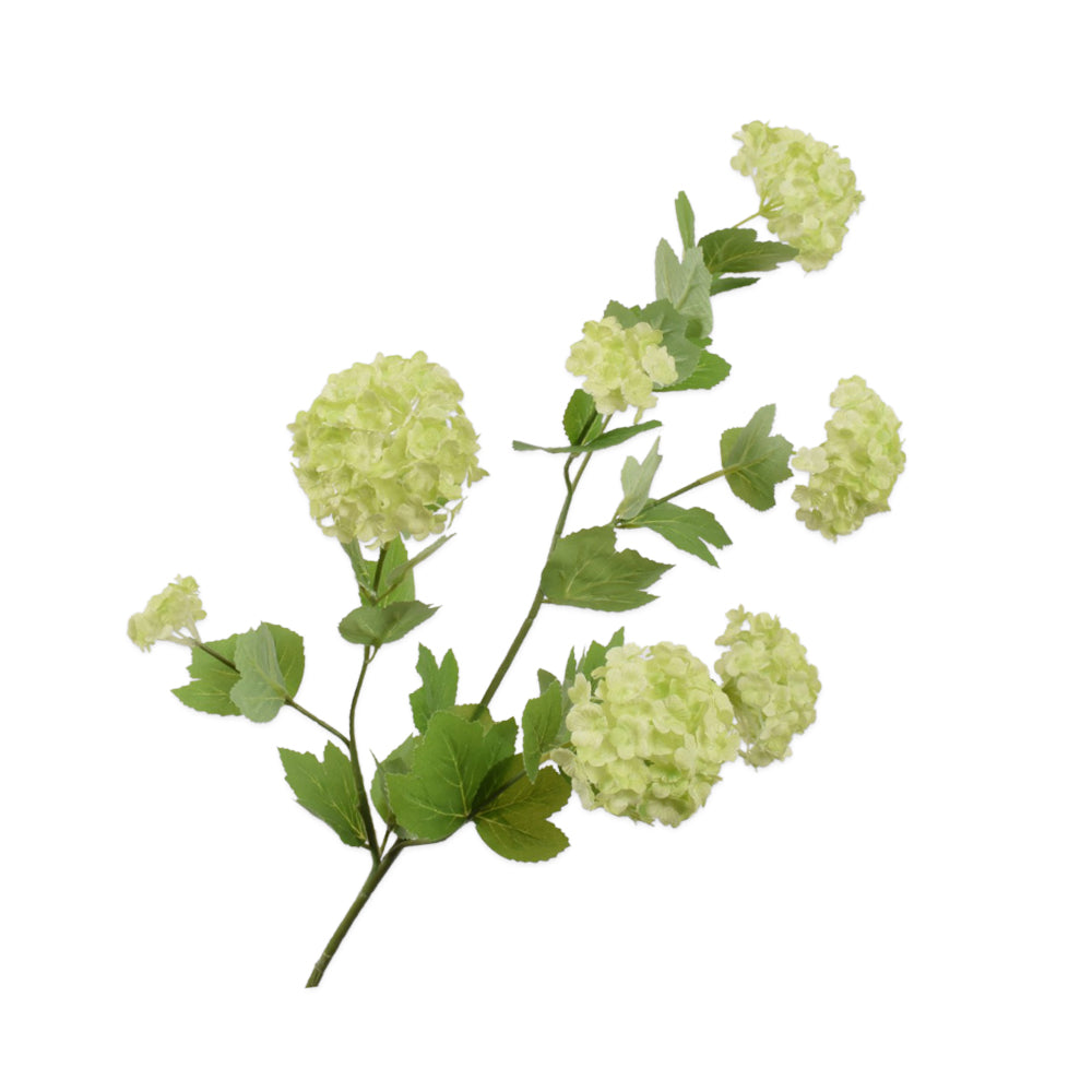 Zijden Bloemen - Silk-ka - Sneeuwbol Tak Groen