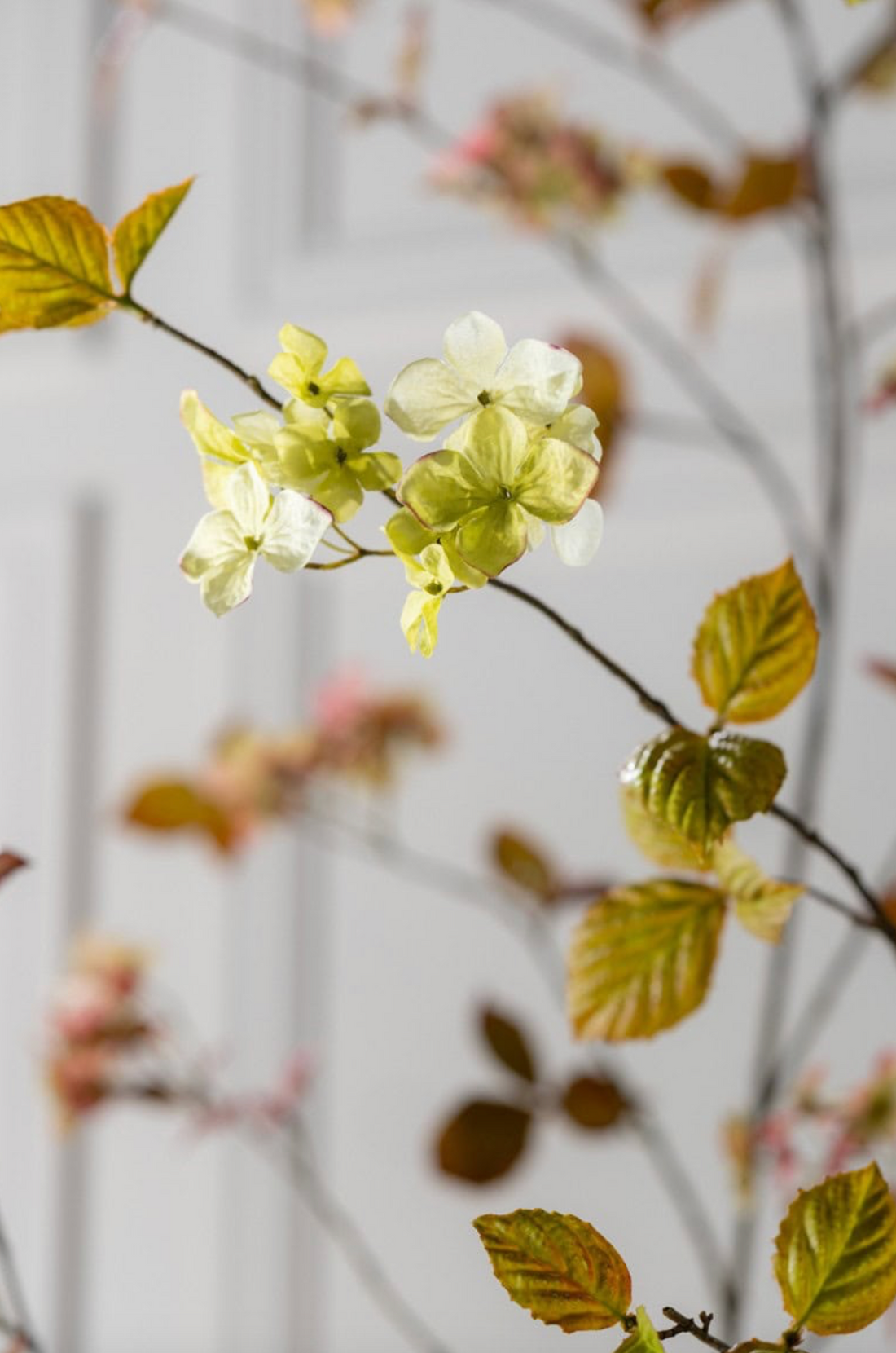 Zijden Bloemen - Silk-Ka - Hortensia Tak Groen