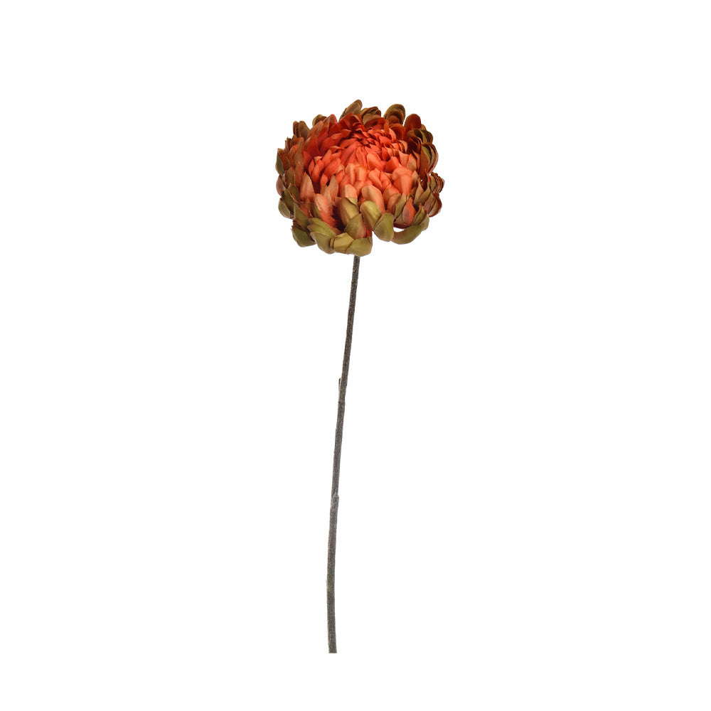 Zijden Bloemen - Large Mum Oranje