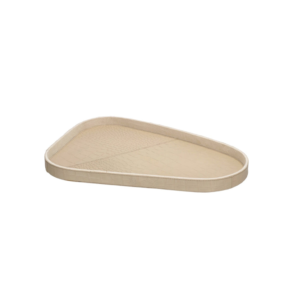 Chamada Plateau - Sophie M - Organisch - Beige Croco Leer