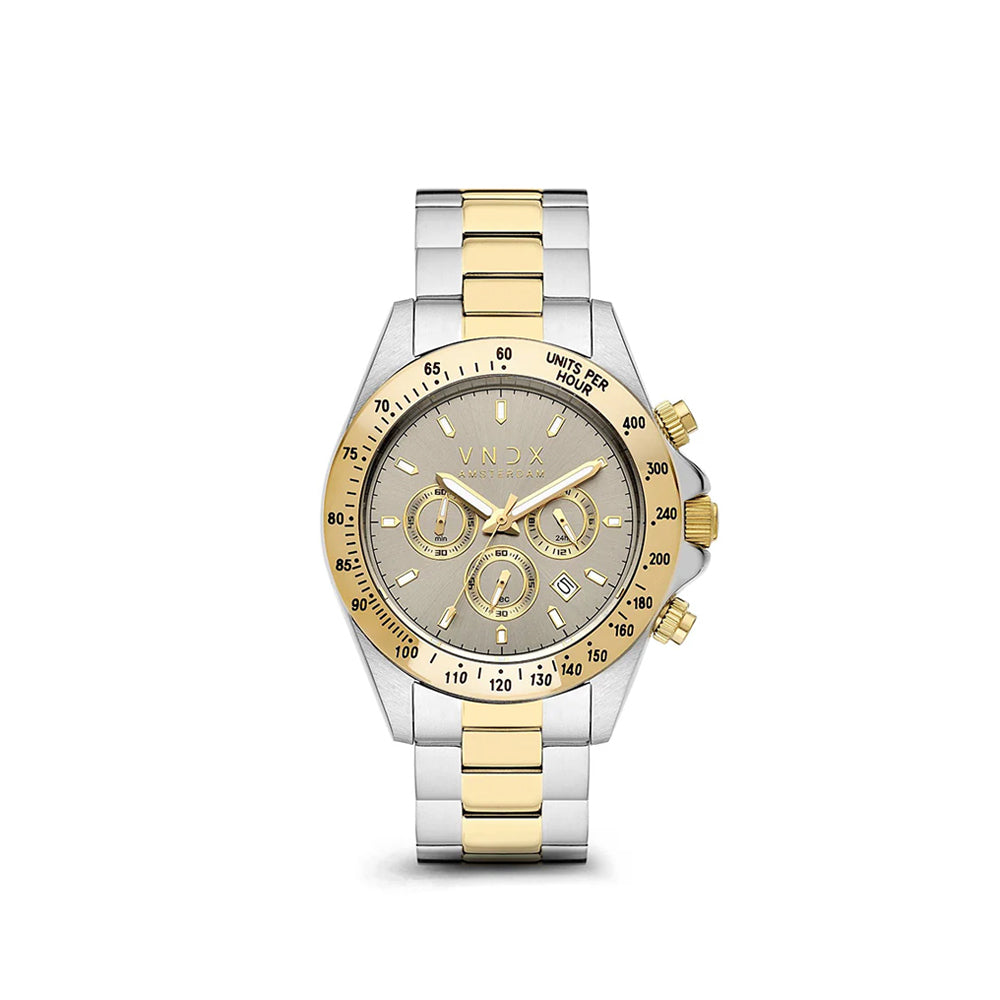 VNDX Horloge - Power Babe Grijs Goud