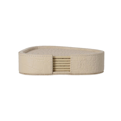 Chamada Onderzetters - Sophie XS - Organisch - Beige Croco Leer