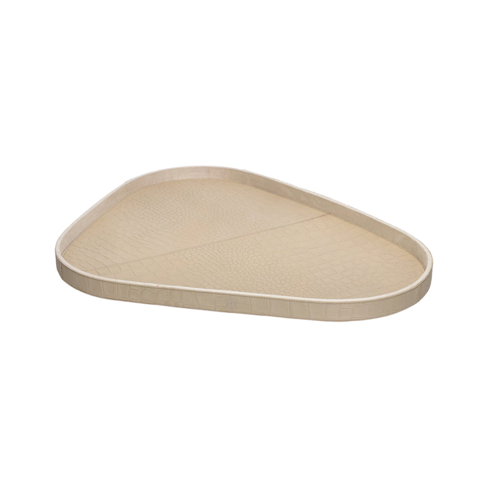 Chamada Plateau - Sophie L - Organisch - Beige Croco Leer