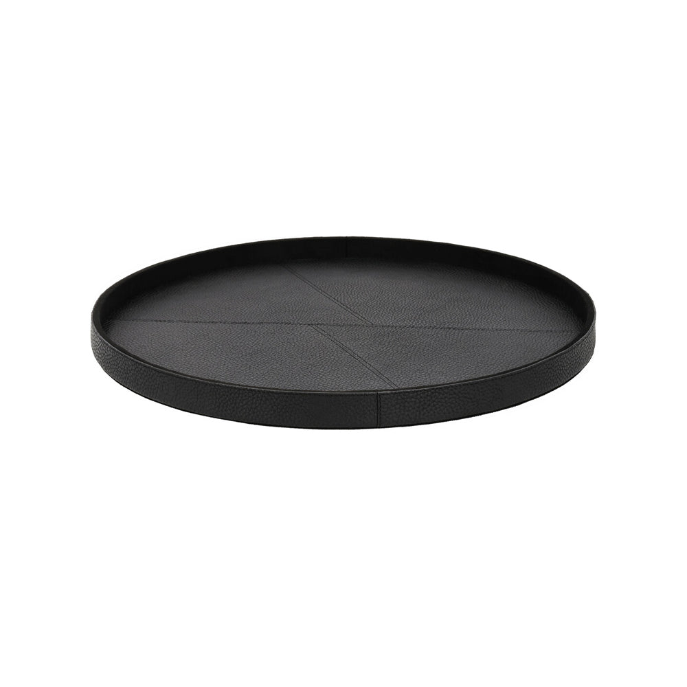 Chamada Plateau - Lauren M - Rond - Zwart Leer