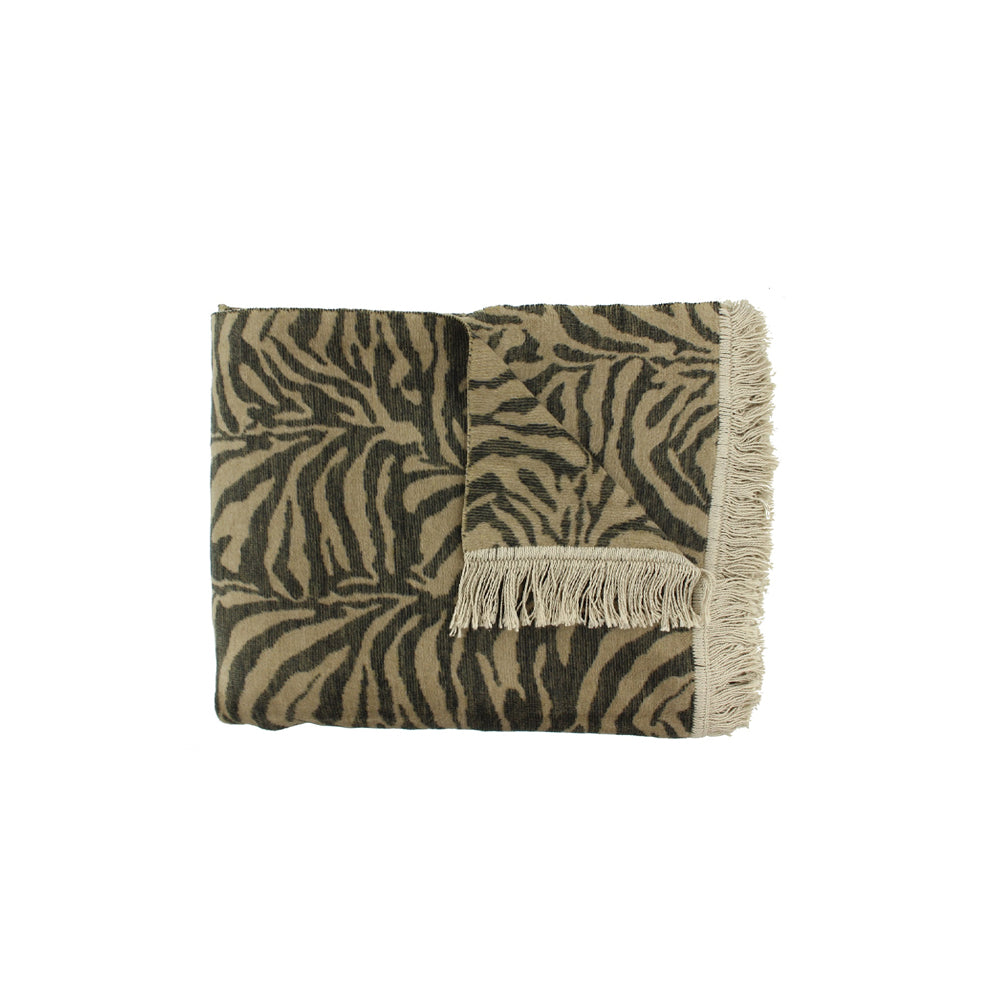 Claudi Plaid - Zebby Dark Taupe