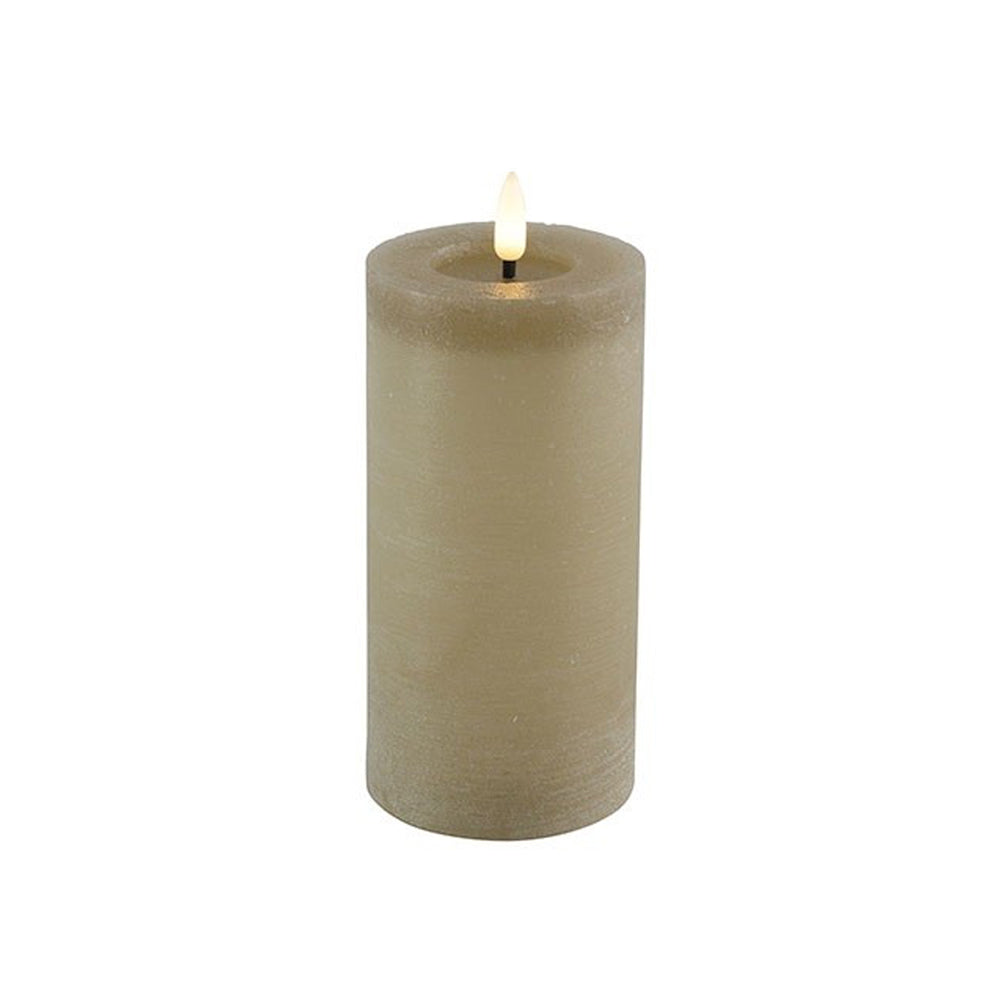 Led Kaars - Countryfield - 7,5 x 15 cm - Beige