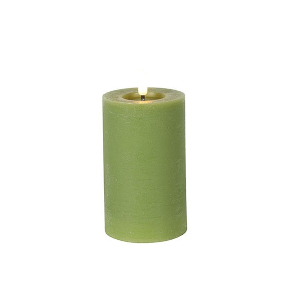 Led Kaars - Countryfield - 7,5 x 12,5 cm - Groen