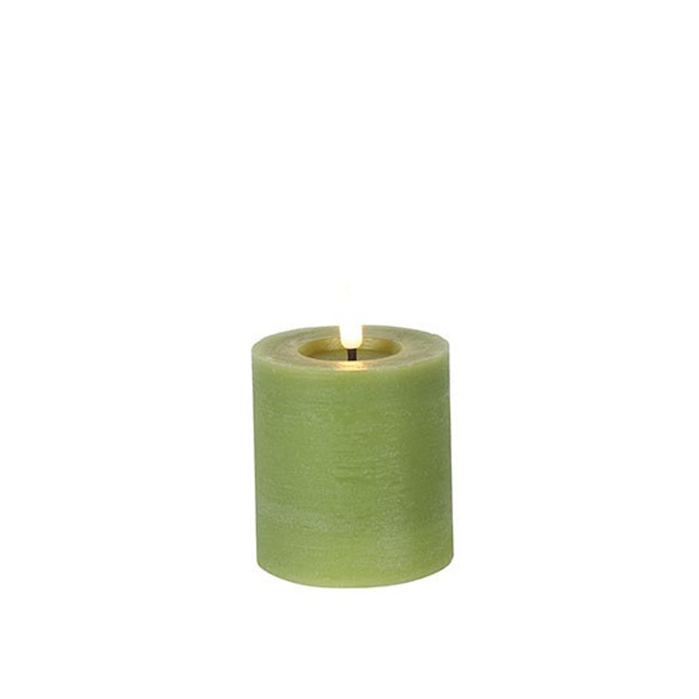 Led Kaars - Countryfield - 7,5 x 8 cm - Groen
