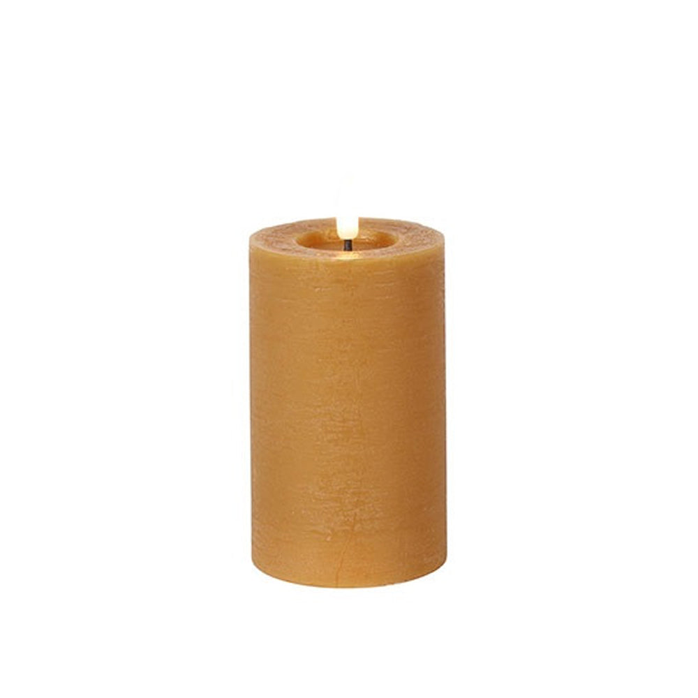 Led Kaars - Countryfield - 7,5 x 12,5 cm - Oranje