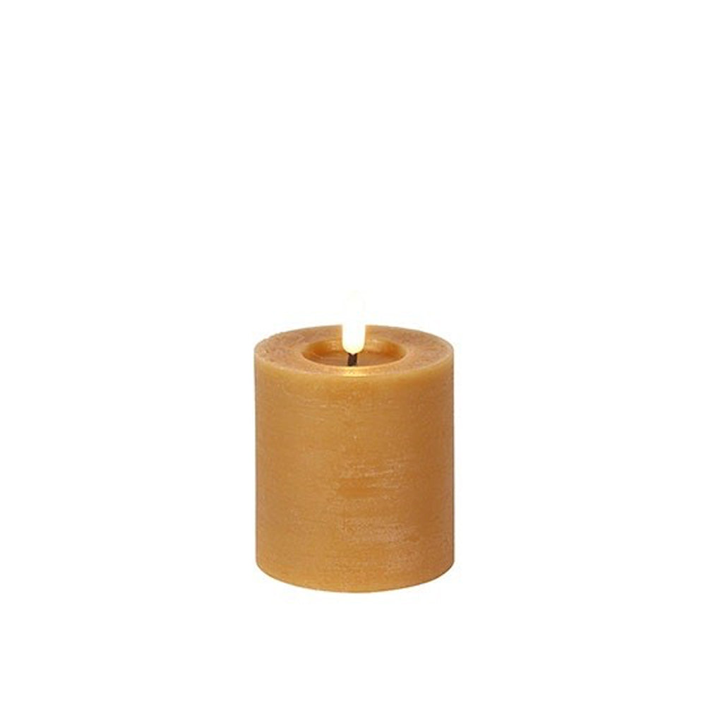 Led Kaars - Countryfield - 7,5 x 8 cm - Oranje
