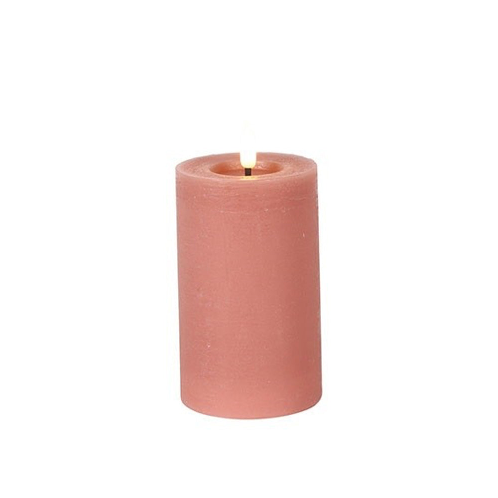 Led Kaars - Countryfield - 7,5 x 12,5 cm - Roze