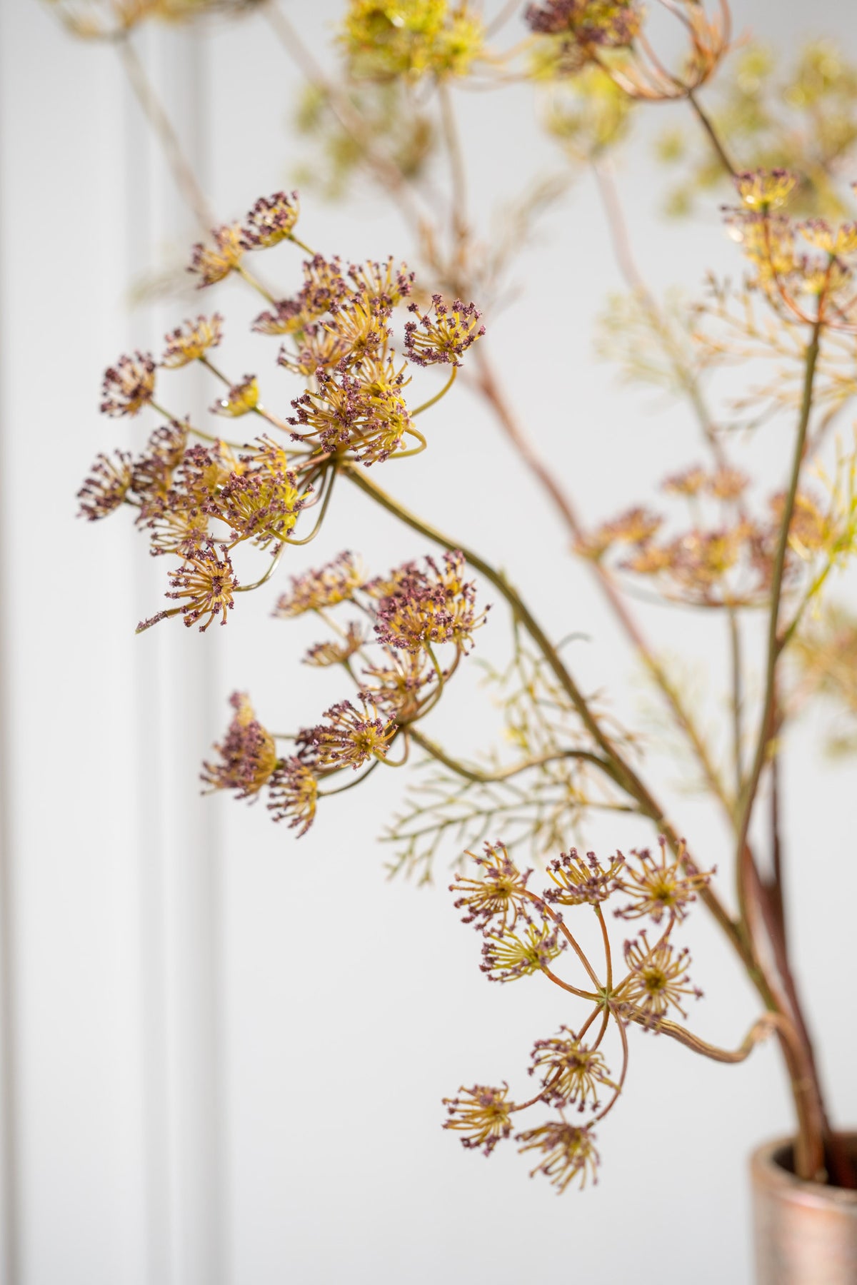 Zijden Bloemen - Silk-ka - Dille Tak Bordeaux