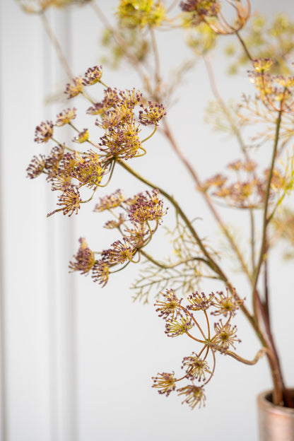 Zijden Bloemen - Silk-ka - Dille Tak Bordeaux