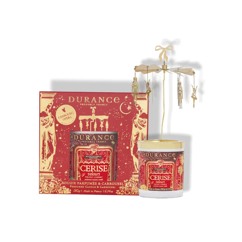 Durance - Geurkaars Carrousel - Velvet Cherry