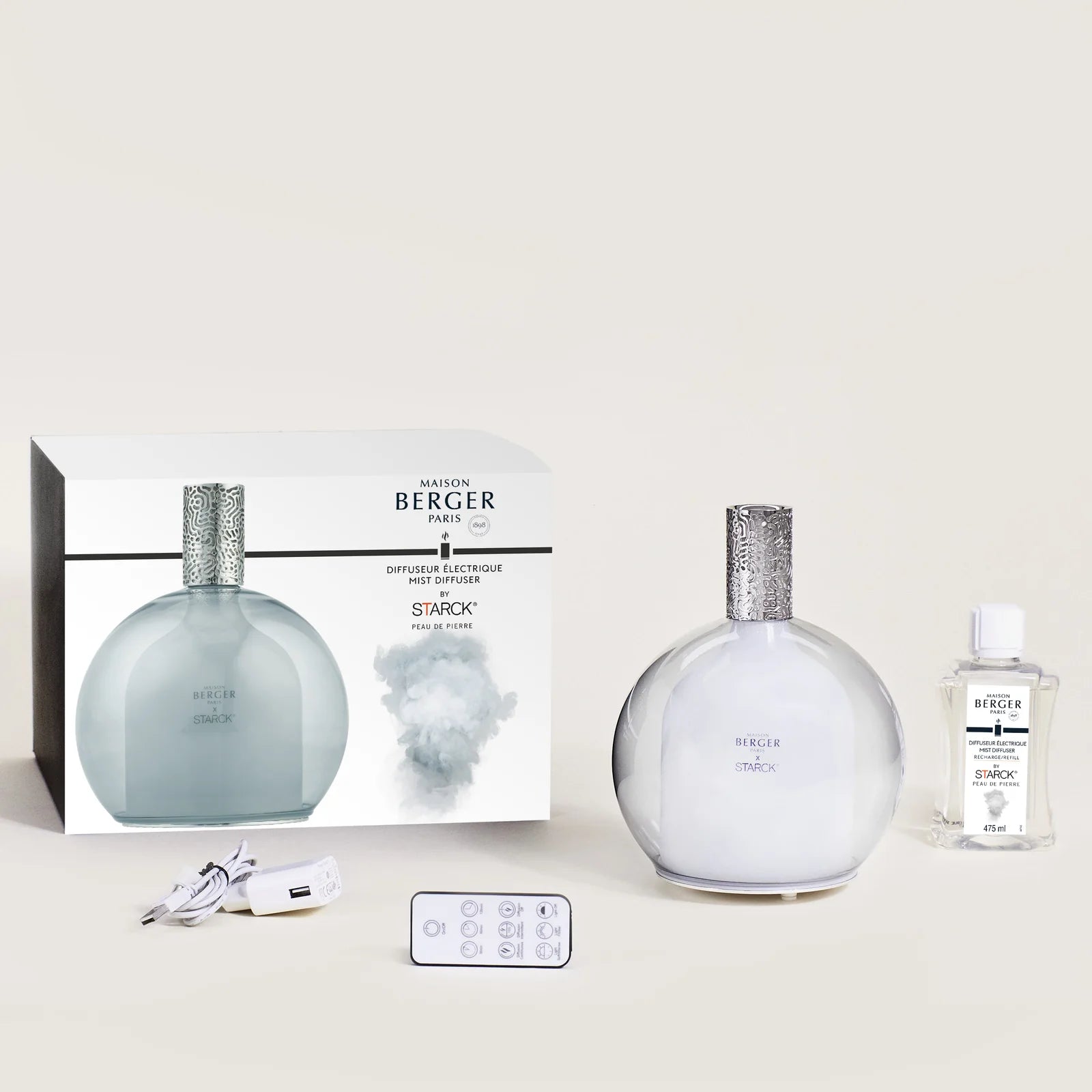 Lampe Berger - Mist Diffuser - Starck Grise - Peau De Pierre
