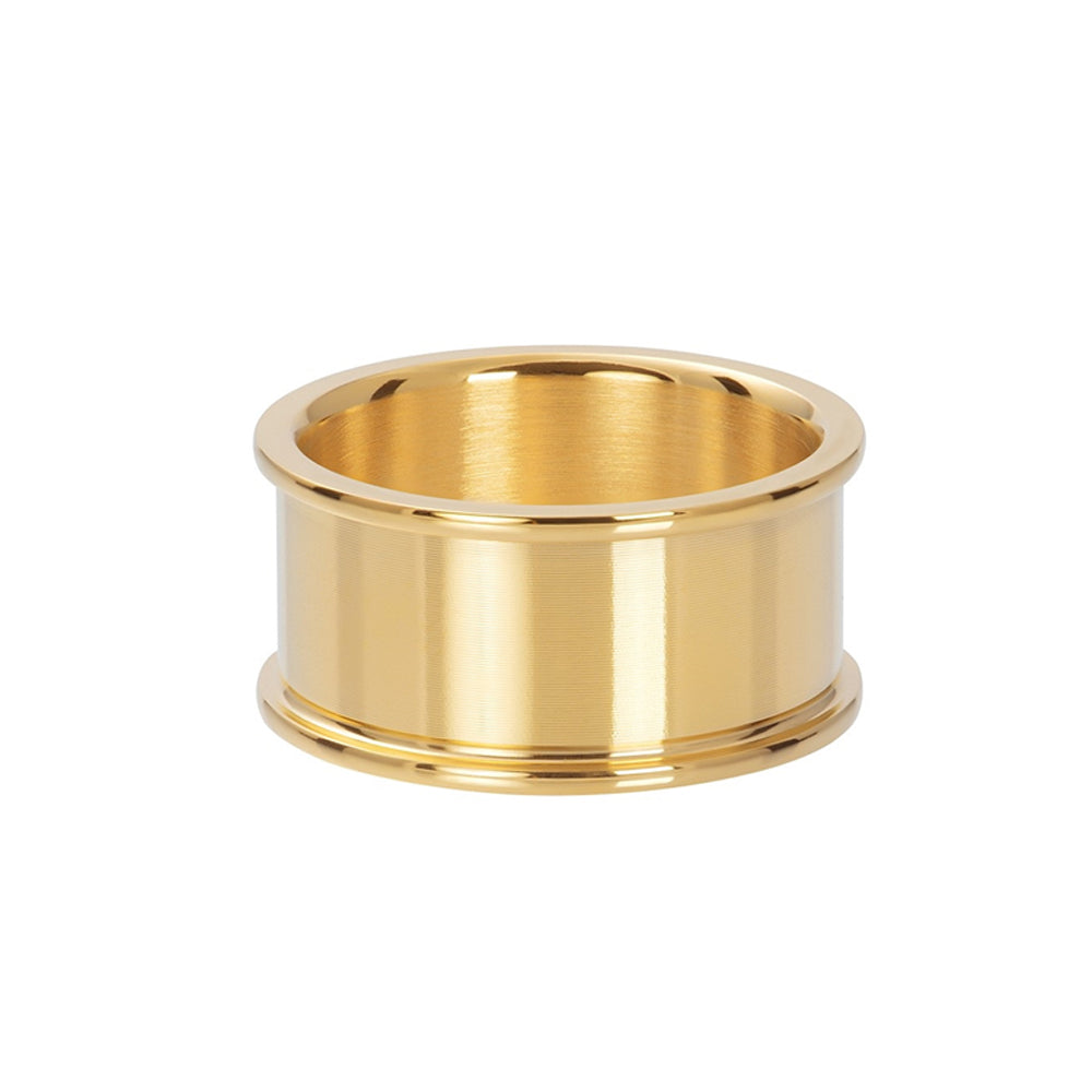 Goudkleurige IXXXI basisring voor dames in 10 mm breedte.