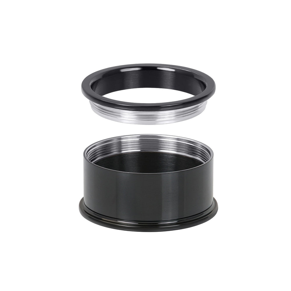Zwarte IXXXI basisring voor dames in 10 mm breedte.
