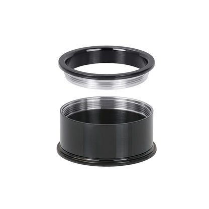 Zwarte IXXXI basisring voor dames in 10 mm breedte.
