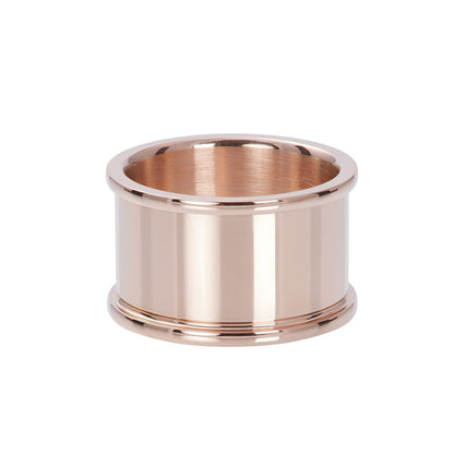 Rosékleurige IXXXI basisring voor dames in 12 mm breedte.
