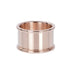 Rosékleurige IXXXI basisring voor dames in 12 mm breedte.