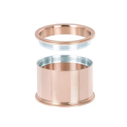 Rosékleurige IXXXI basisring voor dames in 14 mm breedte.