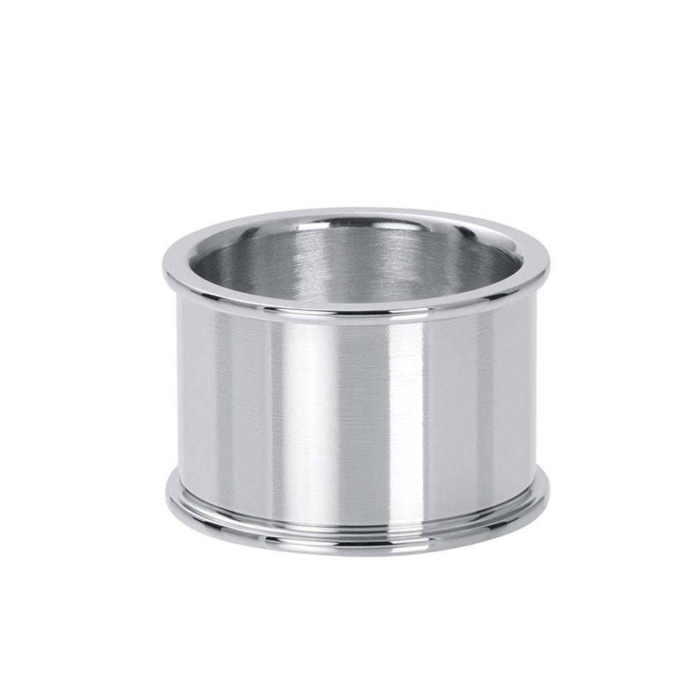 Zilverkleurige IXXXI basisring voor dames in 14 mm breedte.