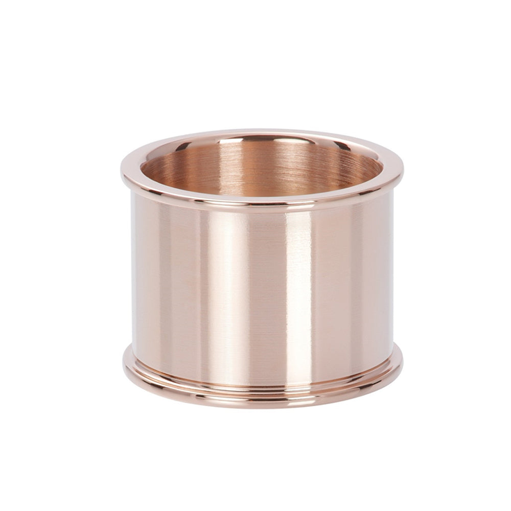 Rosékleurige IXXXI basisring voor dames in 16 mm breedte.