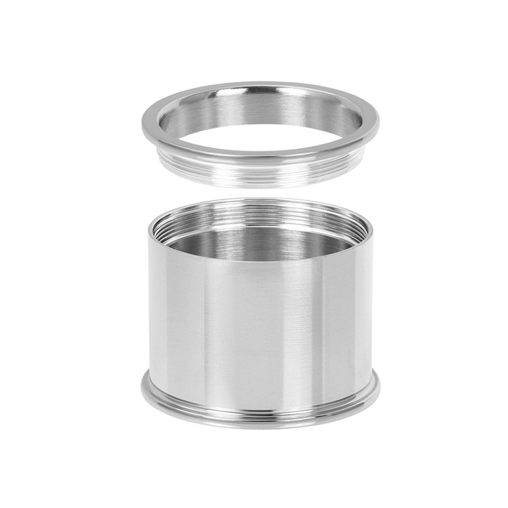 Zilverkleurige IXXXI basisring voor dames in 16 mm breedte. 