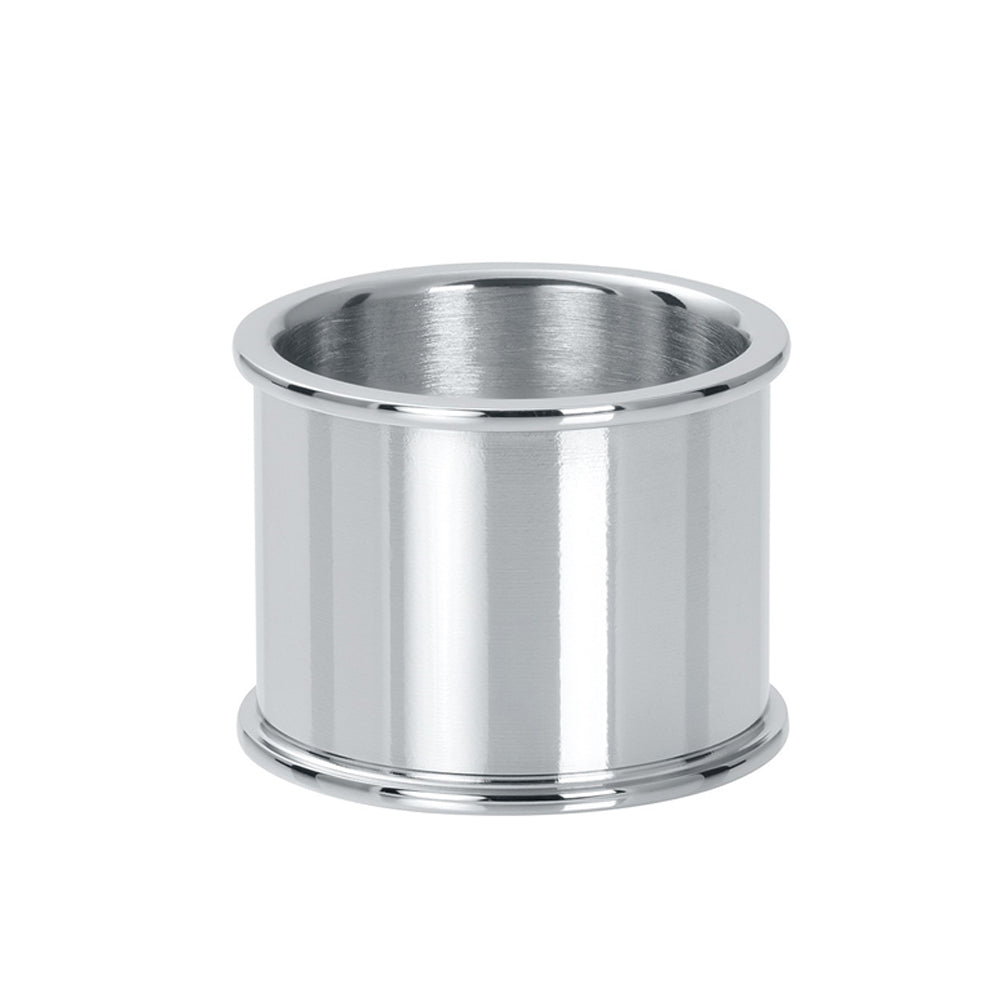 Zilverkleurige IXXXI basisring voor dames in 16 mm breedte.