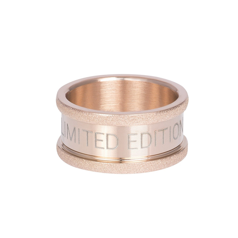 Rosékleurige Limited Edition IXXXI basisring voor dames in 10 mm breedte.