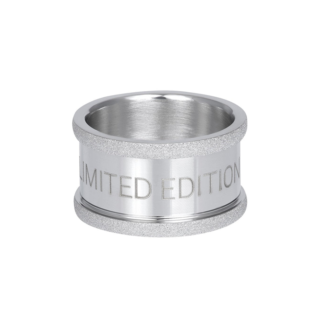Zilverkleurige Limited Edition IXXXI basisring voor dames in 12 mm breedte.