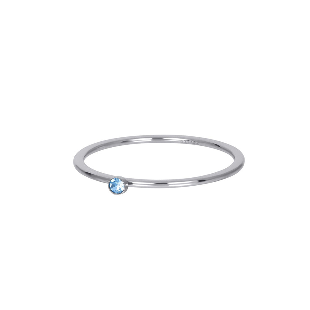 IXXXI vulring - One Stone Crystal Light Sapphire Silver