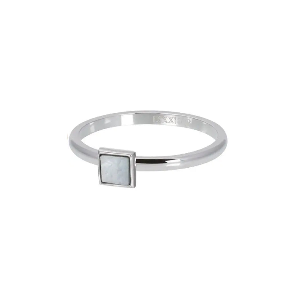 IXXXI vulring - Shell Stone Square Silver