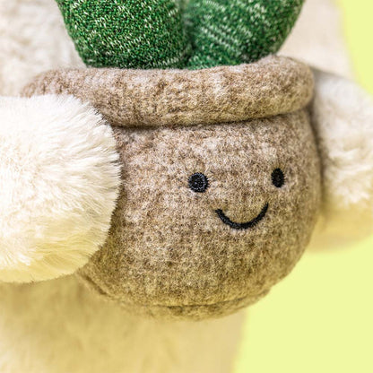 Jellycat - Knuffel - Cream Bunny With Plant