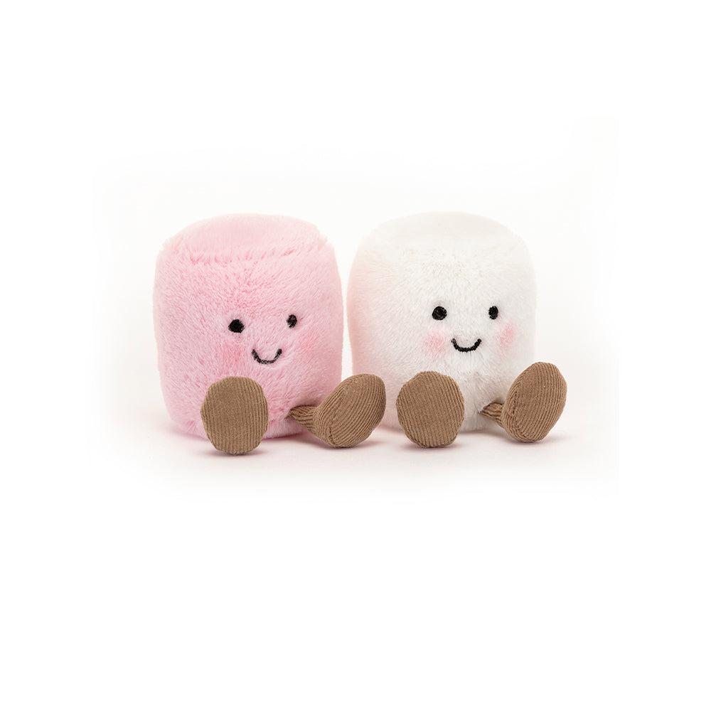 Jellycat - Knuffel - Amuseables Pink And White Marshmallows